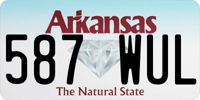 AR license plate 587WUL