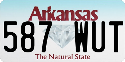 AR license plate 587WUT