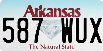 AR license plate 587WUX