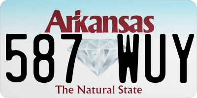 AR license plate 587WUY