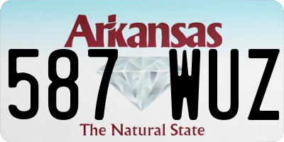 AR license plate 587WUZ