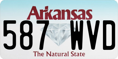 AR license plate 587WVD