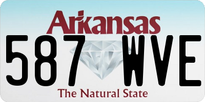AR license plate 587WVE