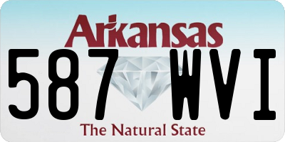 AR license plate 587WVI