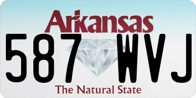 AR license plate 587WVJ