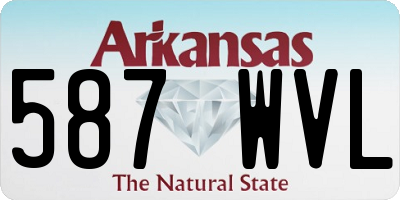 AR license plate 587WVL