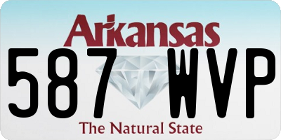 AR license plate 587WVP