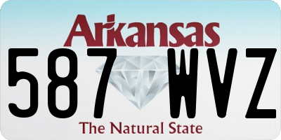 AR license plate 587WVZ