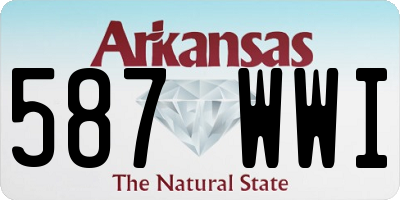 AR license plate 587WWI