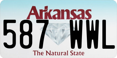 AR license plate 587WWL