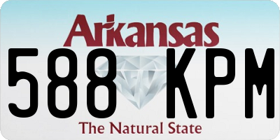 AR license plate 588KPM