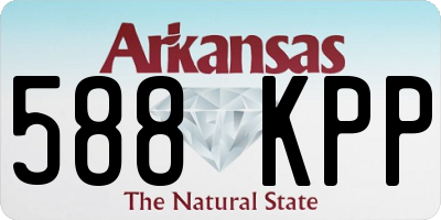 AR license plate 588KPP