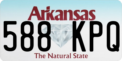 AR license plate 588KPQ