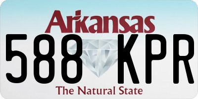 AR license plate 588KPR