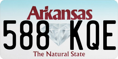 AR license plate 588KQE