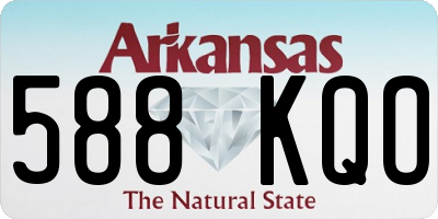 AR license plate 588KQO