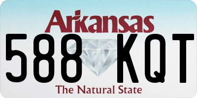 AR license plate 588KQT