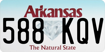 AR license plate 588KQV