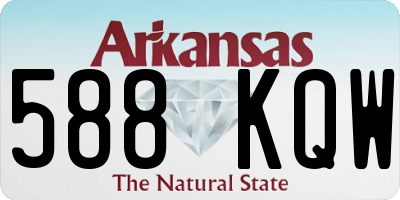 AR license plate 588KQW