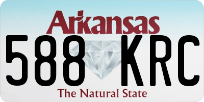 AR license plate 588KRC