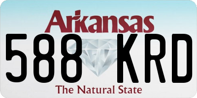 AR license plate 588KRD