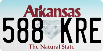 AR license plate 588KRE