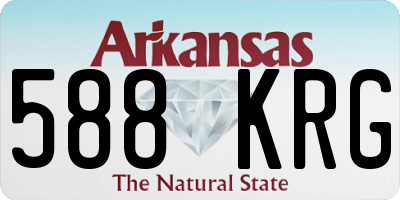 AR license plate 588KRG