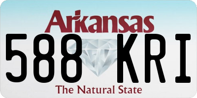 AR license plate 588KRI
