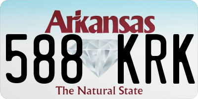 AR license plate 588KRK