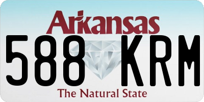 AR license plate 588KRM