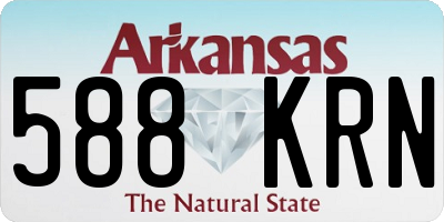 AR license plate 588KRN