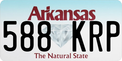 AR license plate 588KRP