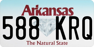 AR license plate 588KRQ