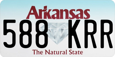 AR license plate 588KRR