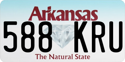AR license plate 588KRU