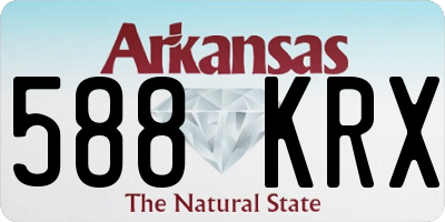 AR license plate 588KRX