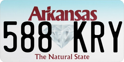 AR license plate 588KRY