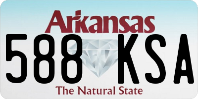 AR license plate 588KSA