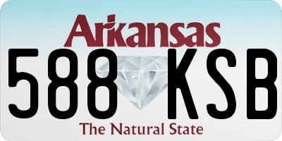 AR license plate 588KSB