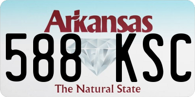 AR license plate 588KSC