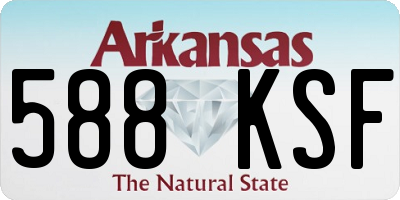 AR license plate 588KSF