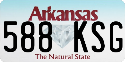 AR license plate 588KSG