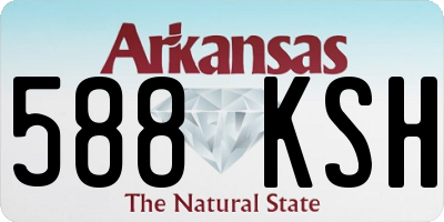 AR license plate 588KSH