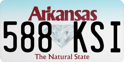 AR license plate 588KSI