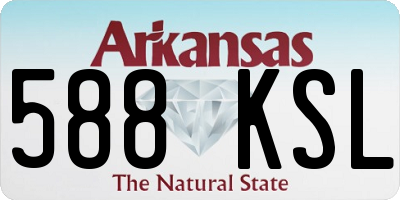 AR license plate 588KSL