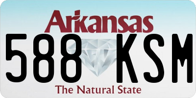 AR license plate 588KSM