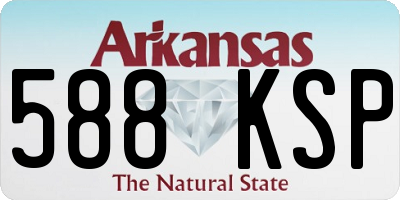 AR license plate 588KSP
