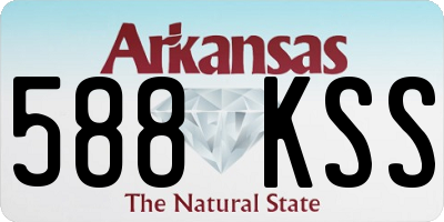 AR license plate 588KSS
