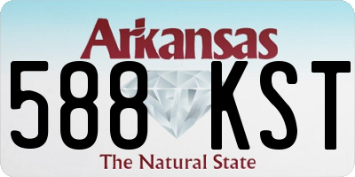 AR license plate 588KST