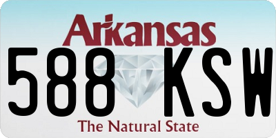 AR license plate 588KSW